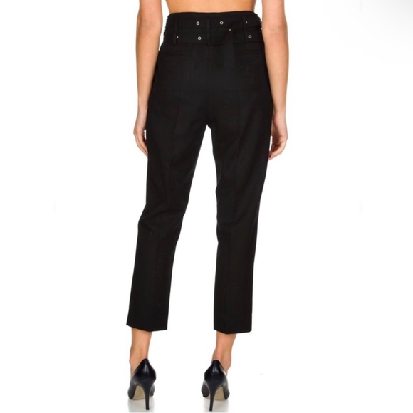 NEW IRO BLACK HIGH WAISTED WOOL PANTS - Picture 6 of 10